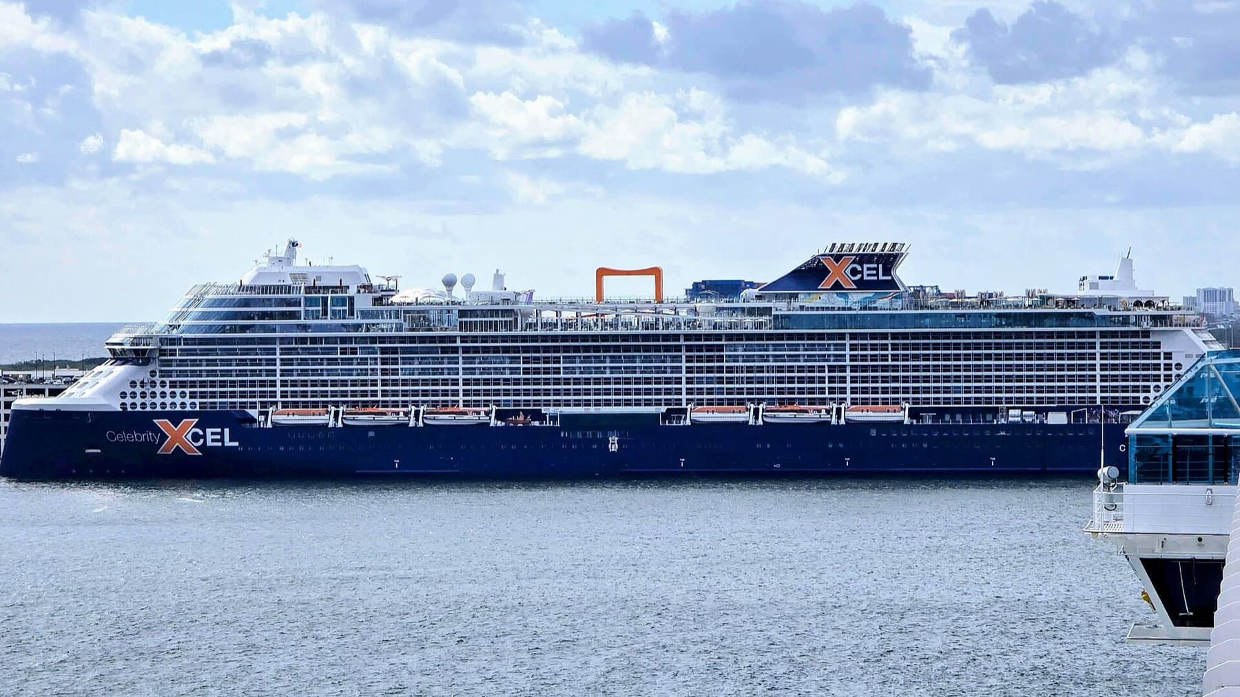 Celebrity Xcel: verified real exterior ship image.