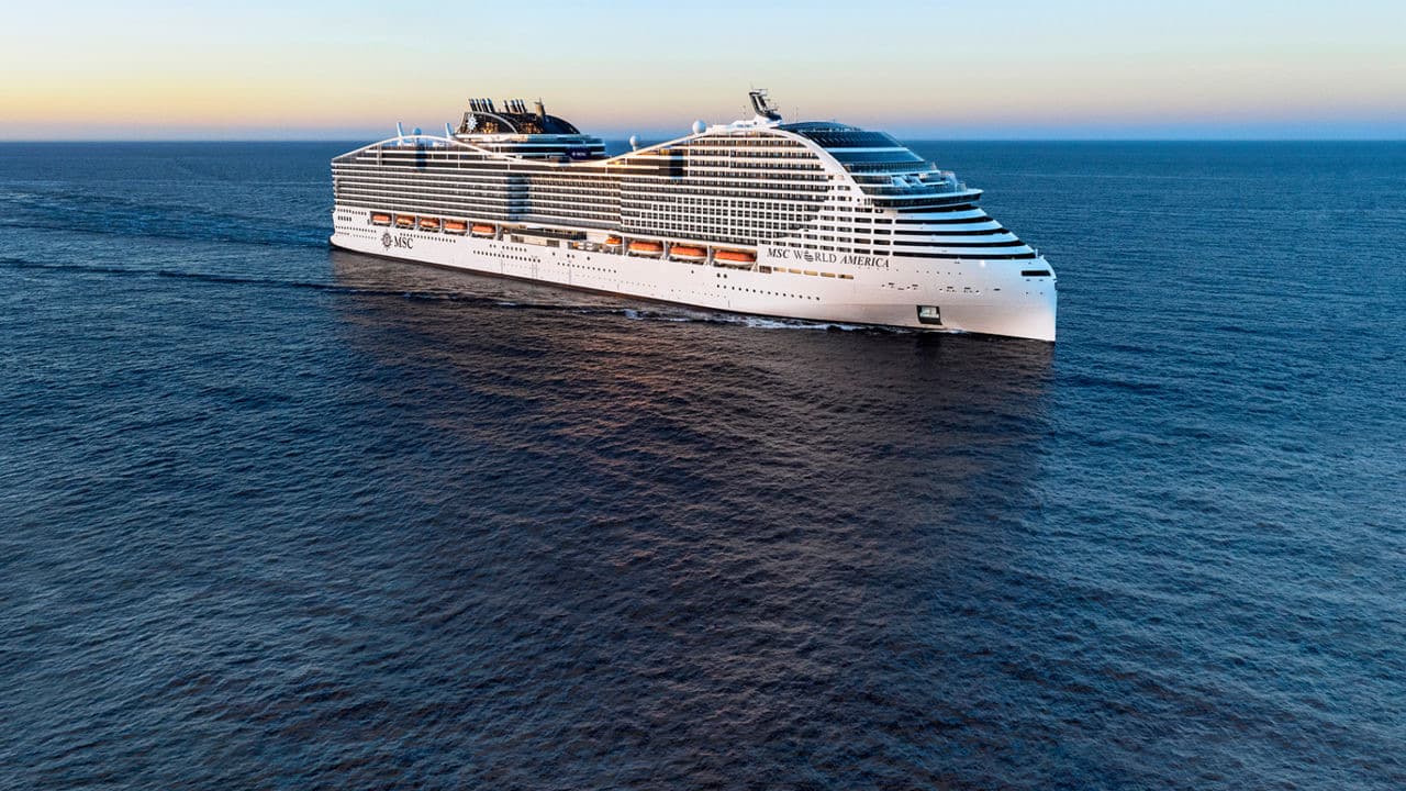 MSC World America: verified real exterior ship image.