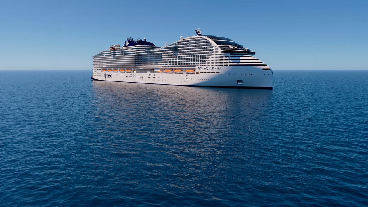 MSC World Asia: verified real exterior ship image.
