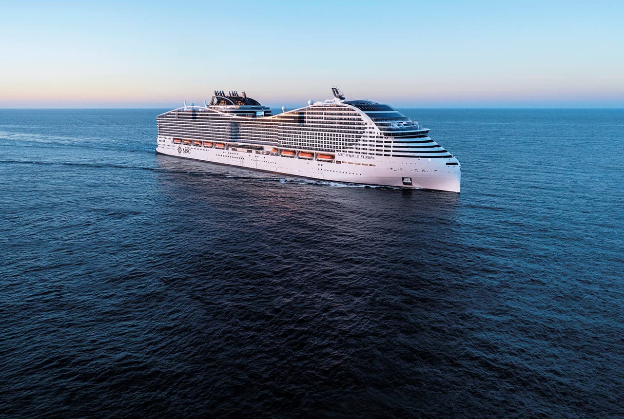 MSC World Europa: verified real exterior ship image.