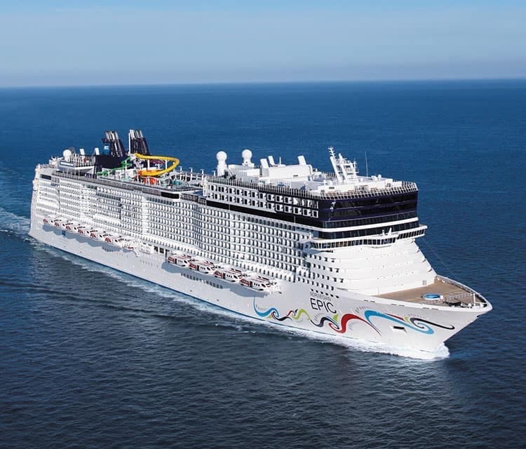 Norwegian Epic: verified real exterior ship image.