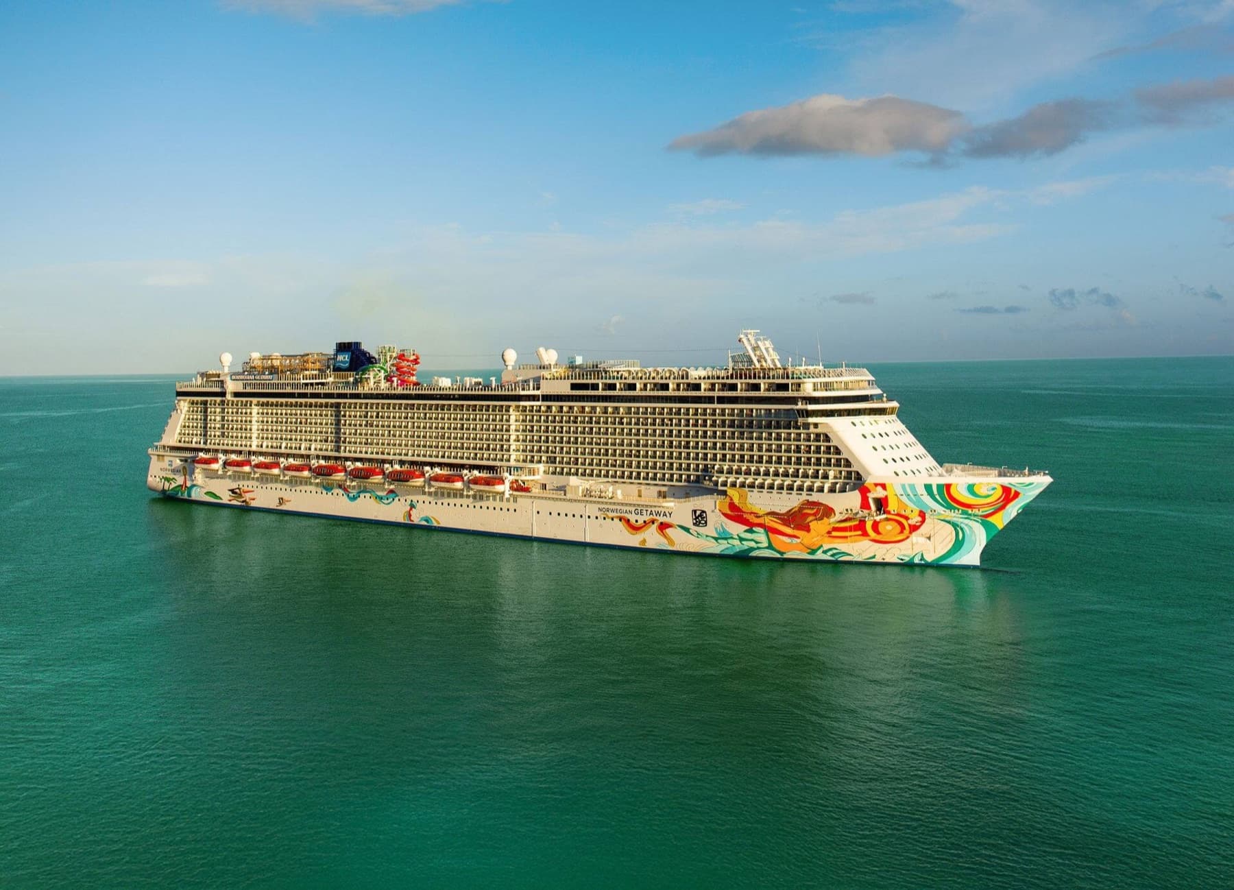 Norwegian Getaway: verified real exterior ship image.